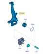 Kép 3/3 - 5367053 Ford Ranger Csonkállvány Jobb 2.0TDCi 2.2TDCi 3.2TDCi 2011-2023-2