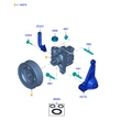 Kép 3/3 - 1723699 Ford Ranger Szervószivattyú 7PK 2011-2019-2