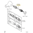 Kép 1/5 - 3715A098 Mitsubishi Pajero Hátsó Féltengely JOBB 2006-2019