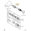 Kép 4/4 - 3715A098 Mitsubishi Pajero Hátsó Féltengely V80 V90 2006-2019