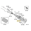 Kép 5/10 - K86W - 1998-2009 - Nem ABS-es Modell - MB393419 Mitsubishi Pajero Sport Hátsó Féltengely Csapágyház