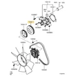 Kép 4/4 - KG5W - 2008-2015 - MD312172 Mitsubishi Pajero Vízpumpa Szíjtárcsa 2.4L 4G64