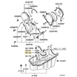 Kép 2/2 - MD308027 Mitsubishi Pajero Olajteknő Olajszűrő 3.0L 1991-2004