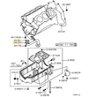 Kép 3/3 - MD369261 Mitsubishi Pajero Olajteknő Olajszűrő 3.0L 6G72 2000-2021
