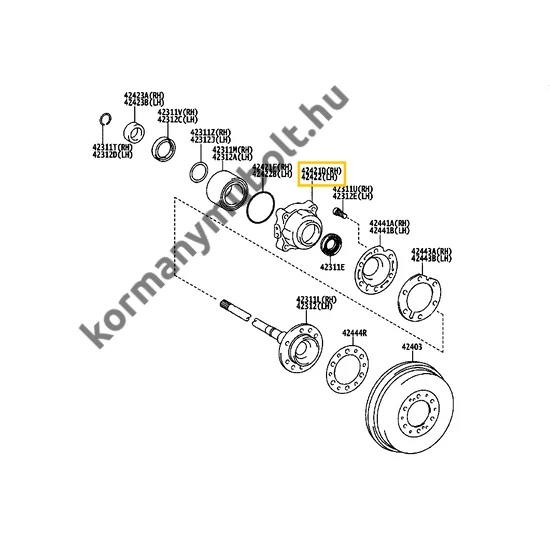 Eredeti Toyota alkatrész